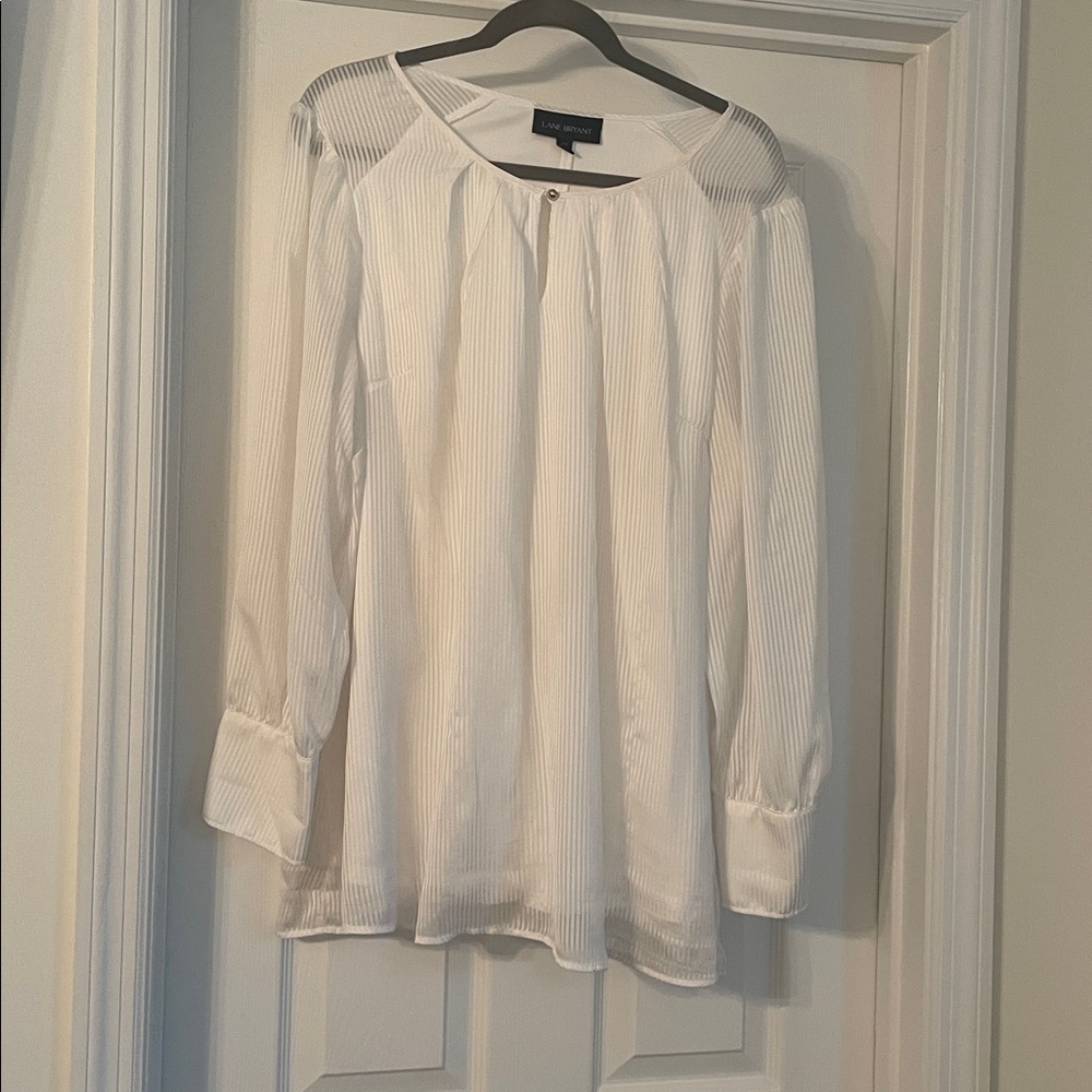 Lane Bryant WhiteBlouse